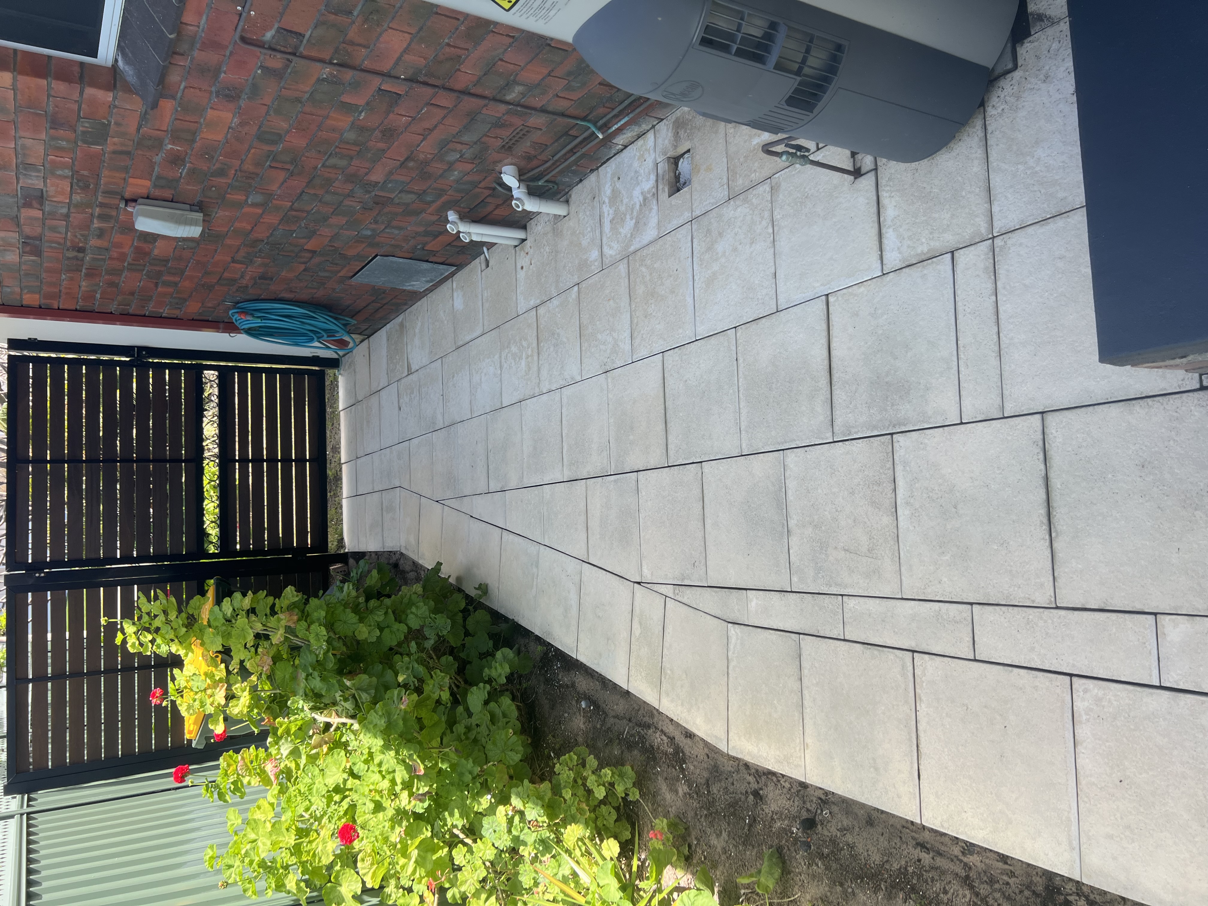 Limestone tiles Garden path pavers after — pressure cleaning Hillarys Perth WA