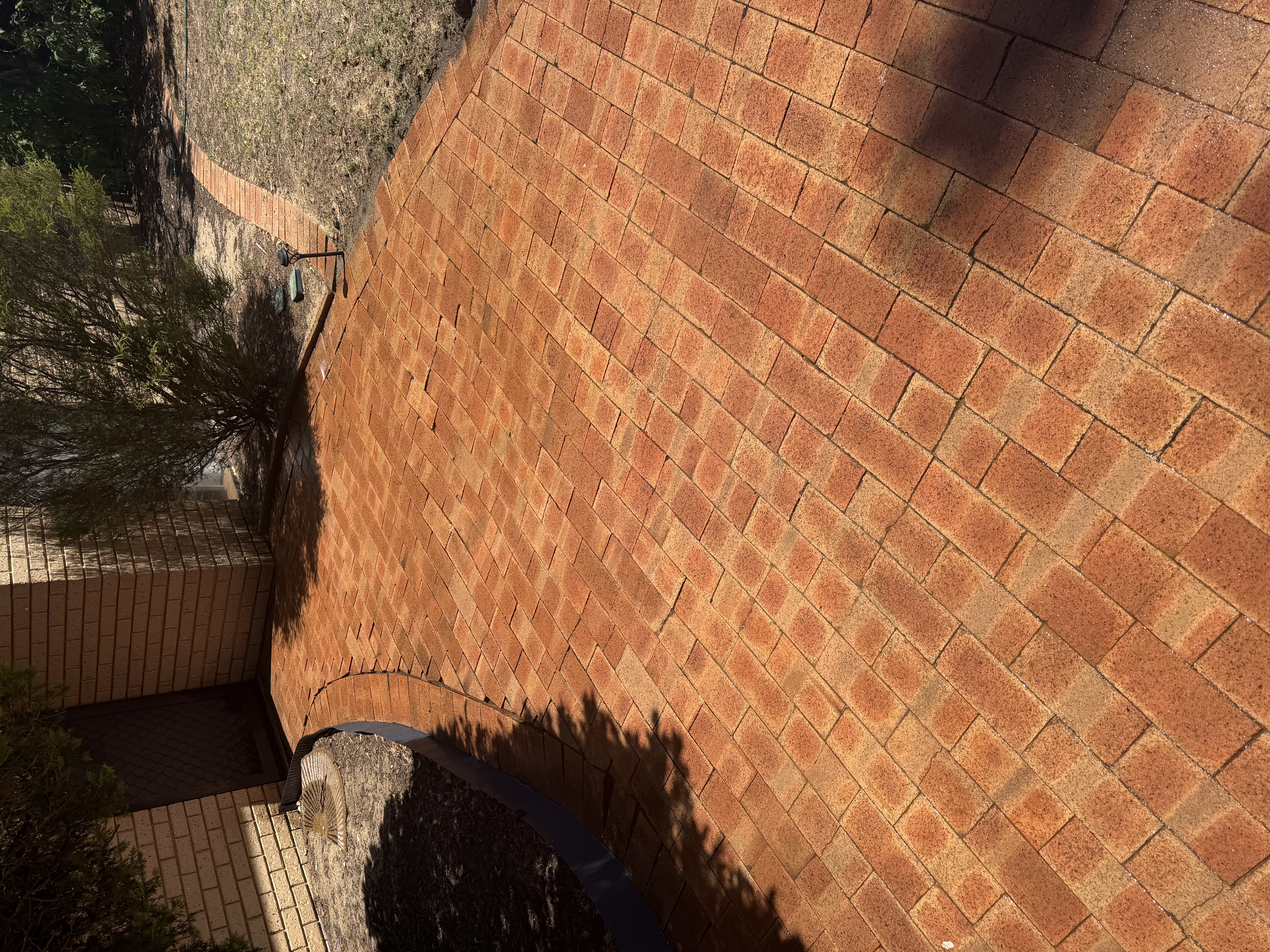 Brick pavers Brick paver driveway after — pressure cleaning Greenwood Perth WA